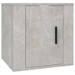 vidaXL Meubles TV muraux 2 Pièces Gris béton 40x34 5x40 cm