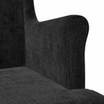 vidaXL Fauteuil Noir ARES