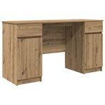 Bureau vidaXL Artisan Chêne 140x49x76 cm Bois d'ingénierie