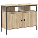 vidaXL Ensemble de Meubles de Salle de Bain 3 Pièces Chêne sonoma