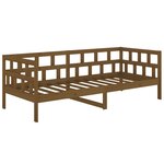 vidaXL Lit de jour marron miel bois de pin massif 80x200 cm