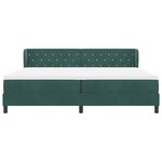 vidaXL Lit à ressorts avec matelas gris foncé 80x200 cm en velours