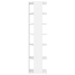 vidaXL Armoires à chaussures 2 Pièces Blanc brillant 27 5x27x102 cm