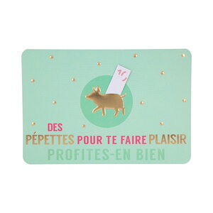 Carte de voeux - anniversaire - des pépettes pour te faire plaisir