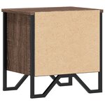 vidaXL Tables de chevet 2Pièces chêne marron 40x30x40cm bois d'ingénierie
