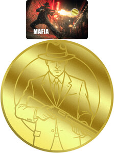 Monnaie MAFIA 1/1000 Oz Or 12$ Liberia 2026 (PRÉCOMMANDE)
