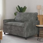 vidaXL Canapé Gris clair 126 x 81 x 87 5 cm Polyester