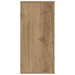 vidaXL Buffet chêne artisanal 80x33x70 cm bois d'ingénierie