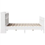 vidaXL Cadre de lit sans matelas blanc 160x200 cm bois de pin massif
