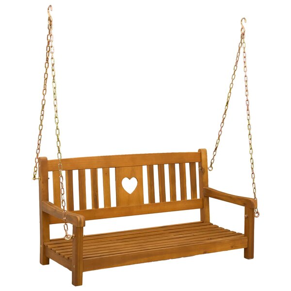 vidaXL Banc balançoire de jardin 2 -Seater 110 x 56 x 58 cm Naturel