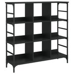 vidaXL Buffet noir 102x32x103 5 cm bois d'ingénierie