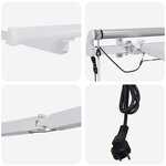 vidaXL Cadre d'auvent Blanc 400 × 350 cm Aluminium