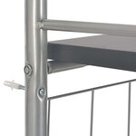 vidaXL Ensemble à dîner pliant 3 Pièces et étagère de rangement MDF acier