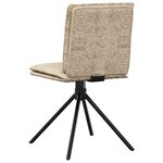 vidaXL Chaises à manger lot de 4 gris clair similicuir daim