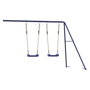 Vidaxl toboggan/balançoires pour maisonnette de jeu bleu polypropylène