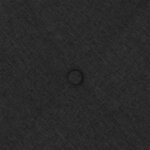 vidaXL Coussin de Dos Noir 140 x 19 x 50 cm tissu