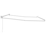 vidaXL Cadre de store rétractable manuel Blanc 4 x 2 m Aluminium