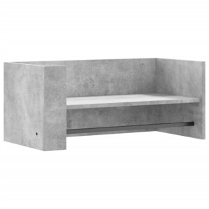 vidaXL Étagère murale gris béton 70 5x35x30 5 cm bois d'ingénierie
