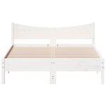 vidaXL Cadre de lit sans matelas blanc 120x190 cm bois de pin massif