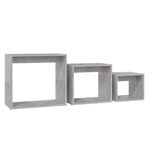 vidaXL Tables gigognes 3 Pièces Gris béton Aggloméré