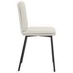 vidaXL Chaises à manger lot de 6 crème velours
