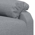 vidaXL Fauteuil inclinable Gris clair Tissu