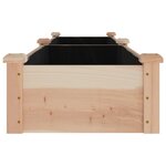 vidaXL Lit surélevé de jardin doublure 240x45x25 cm bois massif sapin