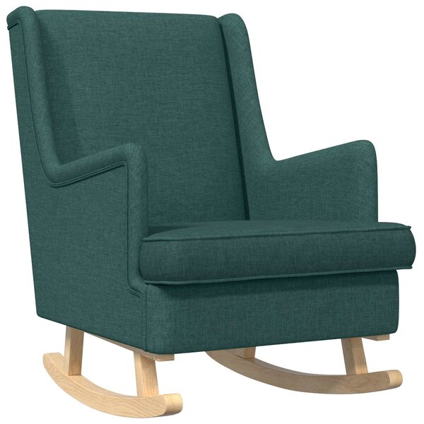 vidaXL Chaise à bascule Vert foncé 62 x 80 x 85 cm tissu
