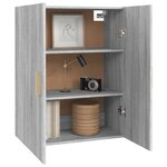 vidaXL Armoire murale suspendue Sonoma gris 69 5x34x90 cm