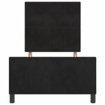 vidaXL Lit à ressorts avec tête de lit Noir 90 x 200 cm Velours