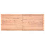 vidaXL Dessus de table marron clair bois chêne massif traité