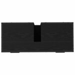 vidaXL Meuble de Lavabo de Salle de Bain Chêne noir 80 x 33 x 60 cm