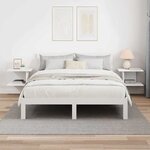 vidaXL Table de chevet 2 Pièces Blanc 40 x 30 x 25 cm Bois d'ingénierie