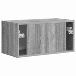 vidaXL Meuble TV mural Gris Sonoma 60 x 31 x 29.5 cm Bois d'ingénierie