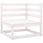 Salon de jardin meuble d'extérieur ensemble de mobilier 6 pièces blanc bois de pin massif 02_0016975