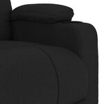 vidaXL Fauteuil inclinable Noir Tissu