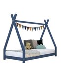 Lit tipi enfant NAKANA 120 x 180 bleu marine