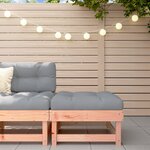 vidaXL Repose-pied de jardin avec coussin bois massif douglas