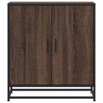 vidaXL Buffet chêne marron 68x35x76 cm bois d'ingénierie et métal