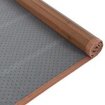 vidaXL Tapis rectangulaire marron 80x200 cm bambou