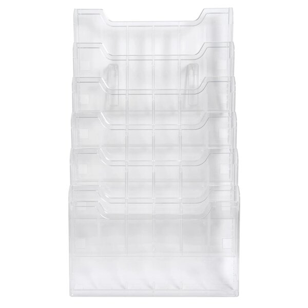 Trieur Mural Modulable Horizontal 6 Compartiments A4 - Cristal - Exacompta