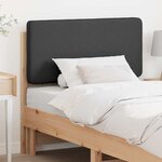 vidaXL Tête de lit capitonnée Brun et gris foncé 100 cm Pin massif