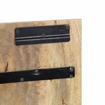 vidaXL Tête de lit 120 cm bois de manguier brut massif