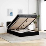 VidaXL Cadre de lit ottoman avec matelas marron foncé 140x200 cm tissu