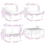 vidaXL Ensemble de canapé de jardin 13 Pièces Anthracite Acier
