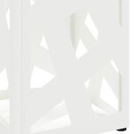 vidaXL Porte-parapluie Blanc 15 5 x 15 5 x 49 cm Acier