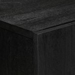 vidaXL Buffets 3 Pièces noir bois d'ingénierie