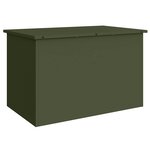 vidaXL Boîte de Rangement Extérieure Vert olive 80 x 50 5 x 50 cm