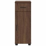 vidaXL Cabinet de salle de bain avec tiroir Chêne brun 30 x 35 x 80 cm