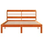 vidaXL Cadre de lit sans matelas cire marron 120x190cm bois pin massif
